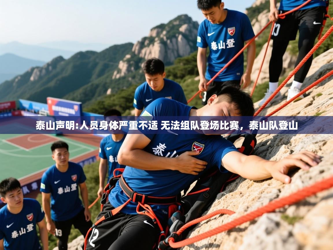 2025米兰体育下载泰山声明:人员身体严重不适 无法组队登场比赛，泰山队登山  第1张