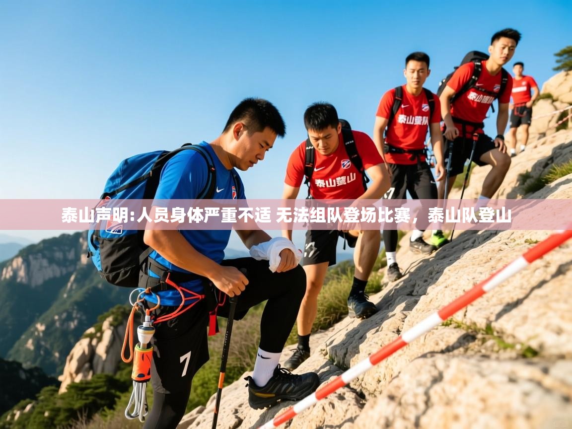 2025米兰体育下载泰山声明:人员身体严重不适 无法组队登场比赛，泰山队登山  第4张
